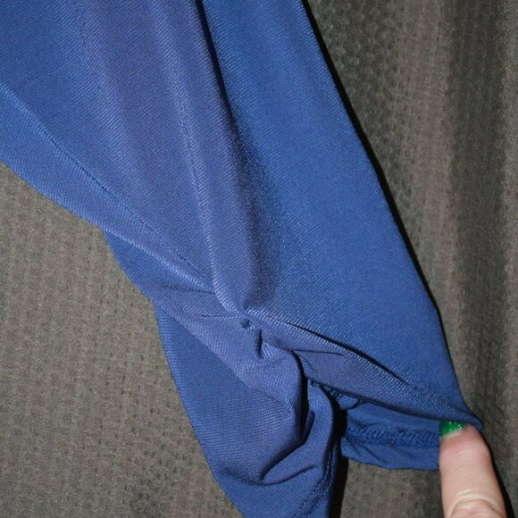 NY Collection surplice midi dress blue size 1XP NWT - Picture 3 of 5